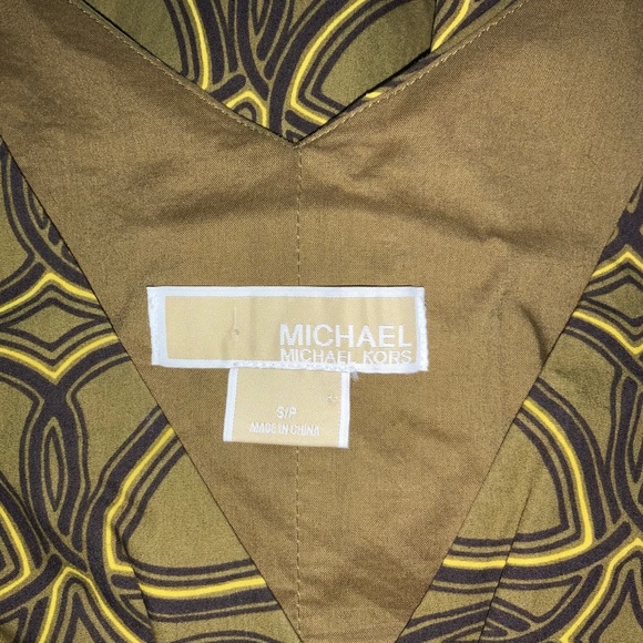 NWT Michael Kors Mini Sleeveless A-line Dress V-neck Sz Small - Picture 8 of 10